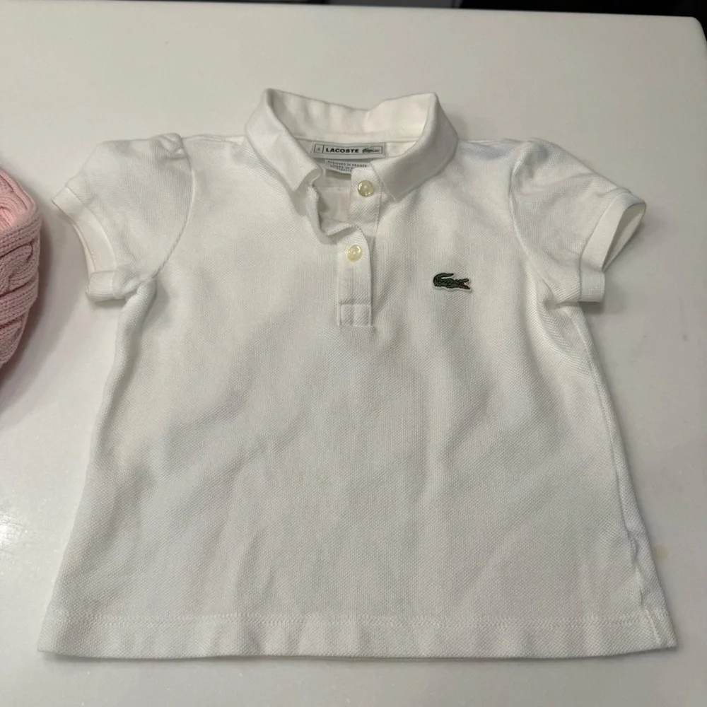 Polo Ralph Lauren 3 PCS Pink Cable Knit Zip Up Sweater, Polo Shirt Jeans Sz 4T